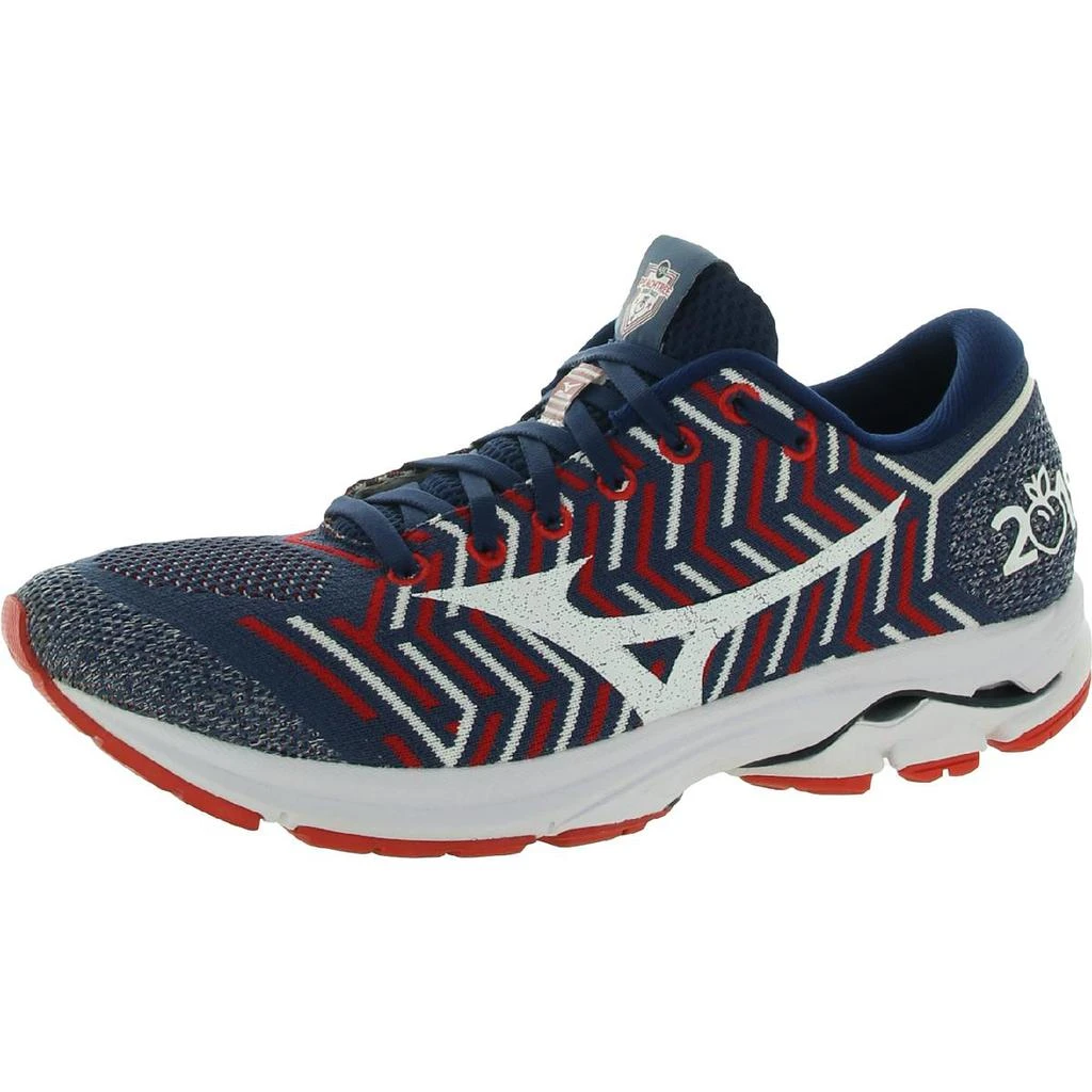 商品Mizuno|Mizuno Womens Wave R1 Lace Up Sock Running Shoes,价格¥398,第1张图片