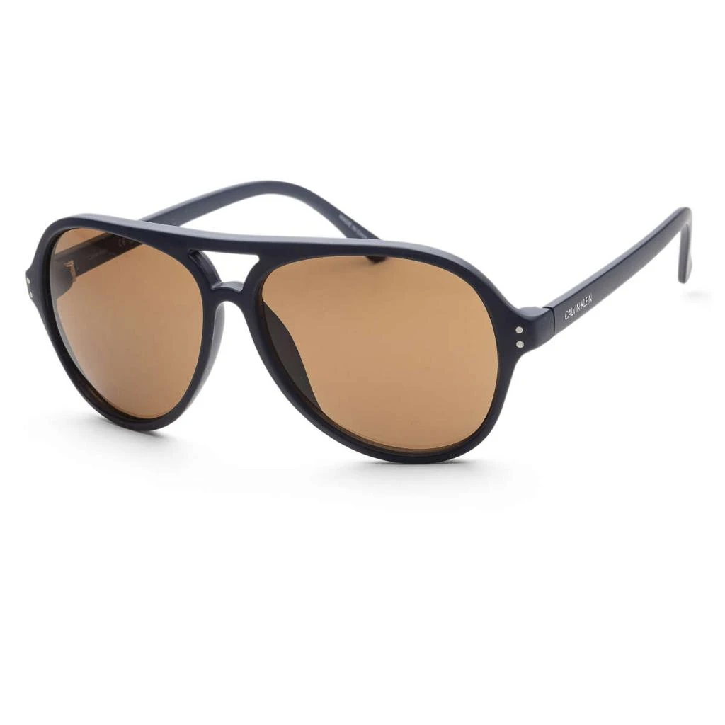 商品Calvin Klein|Calvin Klein Men's Blue Round Sunglasses,价格¥189,第1张图片