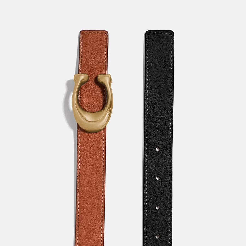 商品Coach|Coach Women's 25Mm Sculpted C Reversible Belt - Black 1941 Saddle,价格¥1557,第2张图片详细描述