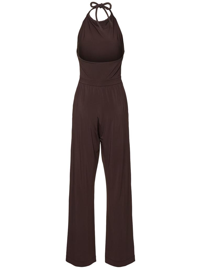 Max Mara Parsec Viscose Blend Crepe Jumpsuit - Jumpsuits