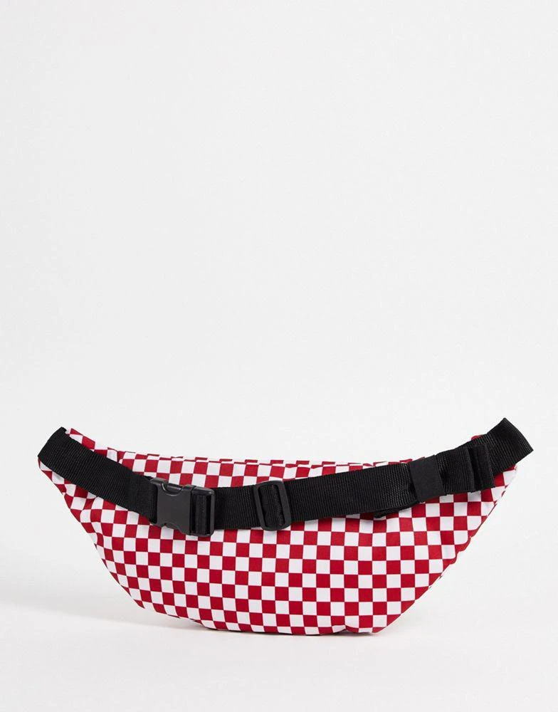 商品Vans|Vans Ward checkerboard bumbag in red/white,价格¥305,第2张图片详细描述