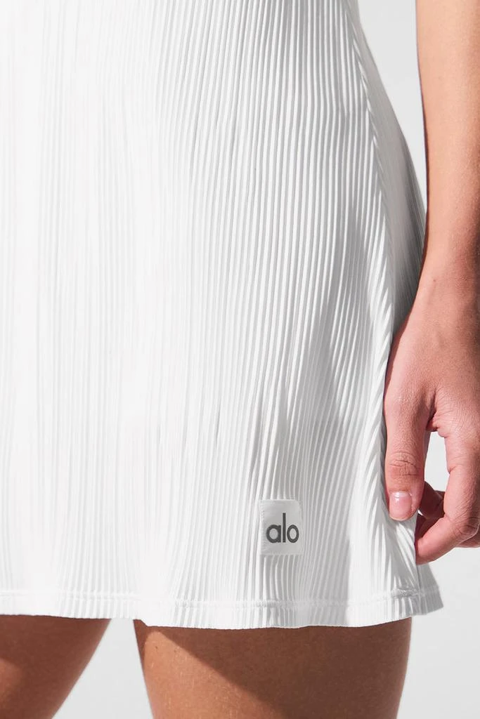 Micro Plisse Game On Tennis Dress - White 商品