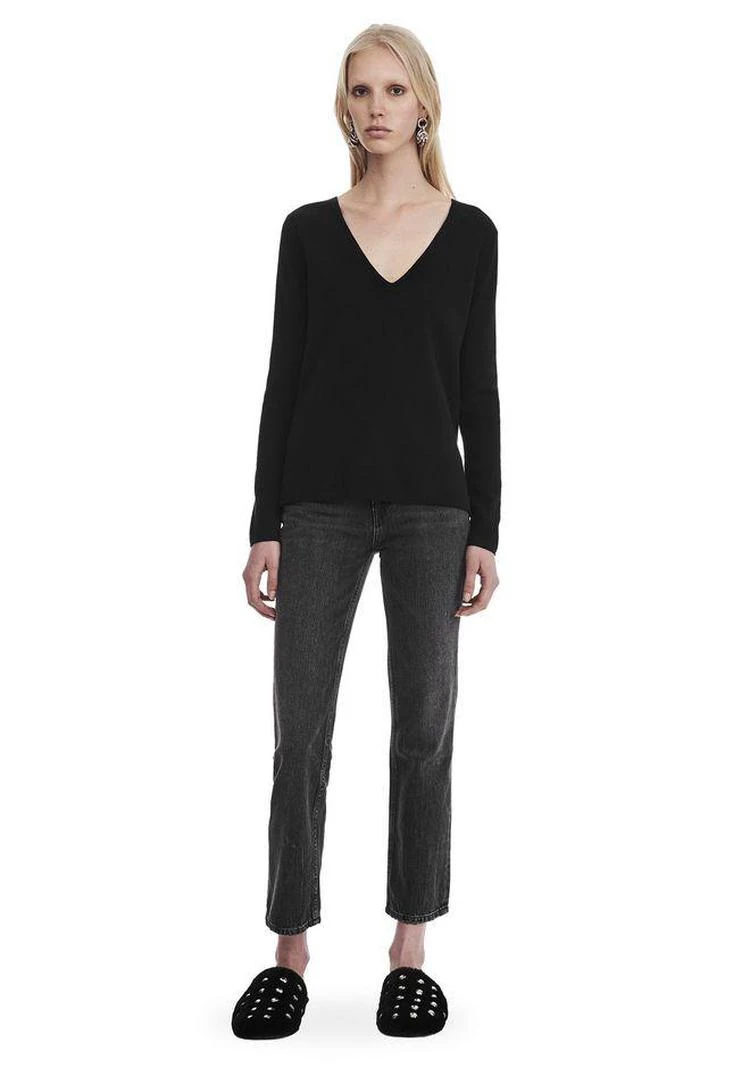 商品Alexander Wang|LONG SLEEVE V-NECK SWEATER,价格¥1017,第1张图片