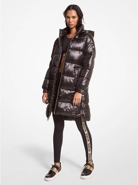 商品Michael Kors|Metallic Satin Ciré Quilted Puffer Coat,价格¥1390,第1张图片