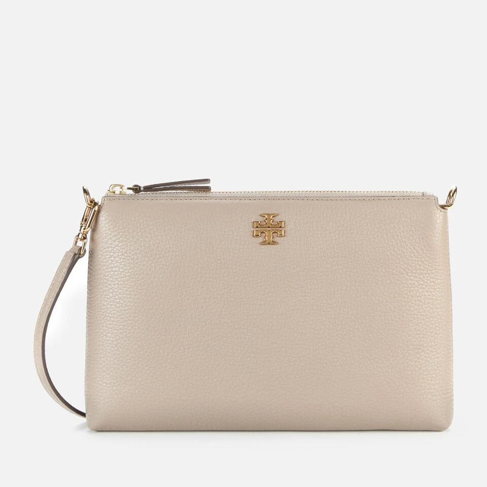 商品Tory Burch|Tory Burch Women's Kira Pebbled Top Zip Cross Body Bag - Grey Heron,价格¥1778,第1张图片