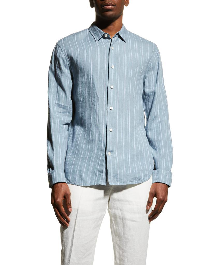 商品Vince|Men's Uneven Stripe Sport Shirt,价格¥699,第1张图片