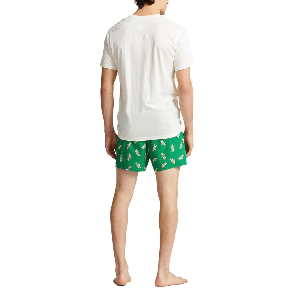 商品Ralph Lauren|Classic Fit Cotton Woven Boxer & Short Sleeve Crew Set,价格¥293,第2张图片详细描述