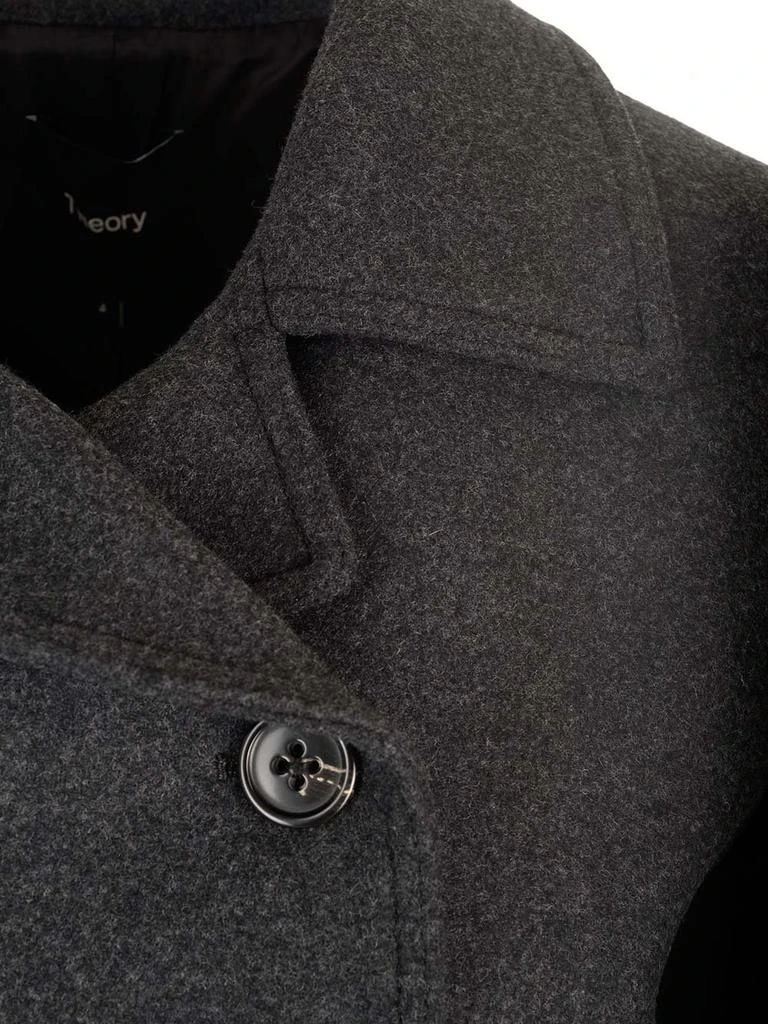 商品Theory|Theory Double Breasted Collared Peacoat,价格¥3053,第4张图片详细描述