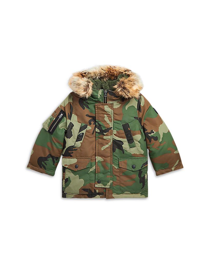 Boys' Camo Water Resistant Down Parka - Little Kid, Big Kid商品第1张图片规格展示