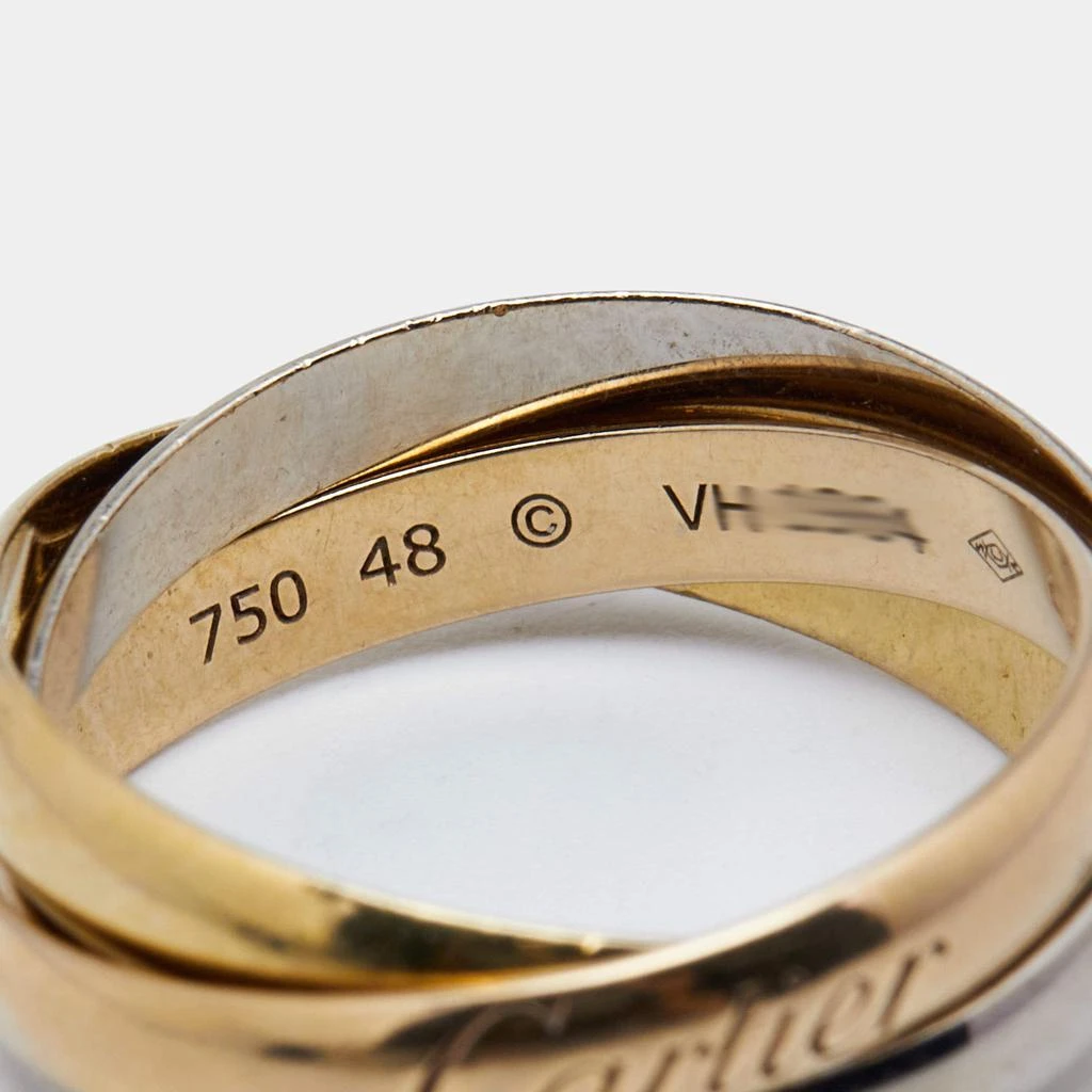 商品[二手商品] Cartier|Cartier Trinity 18k Three Tone Gold Small Model Rolling Ring Size 48,价格¥5020,第5张图片详细描述