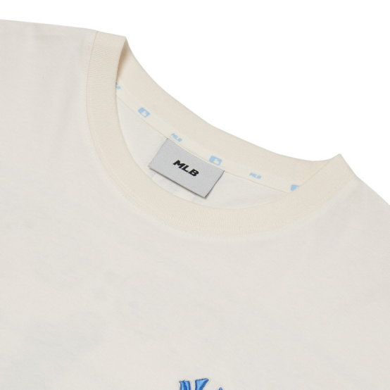 【韩国直邮|包邮包税】MLB 美联棒 白色腰果花T恤衫 3ATS52023-50IVSL商品第7张图片规格展示