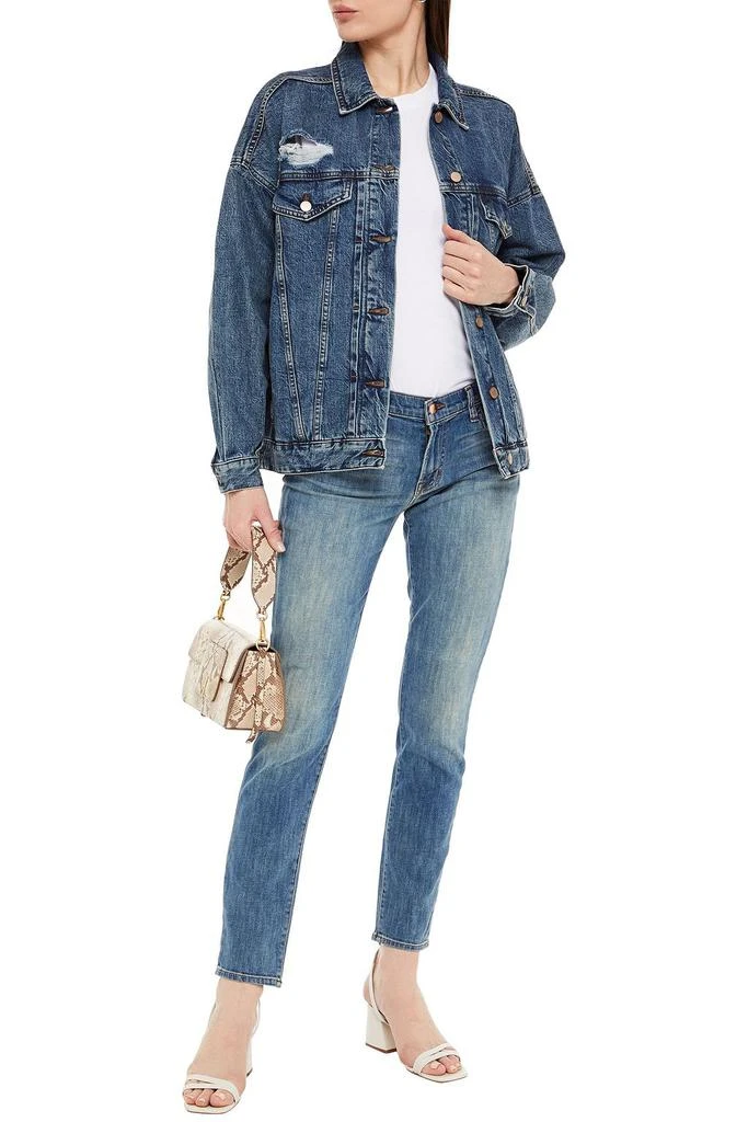 商品J Brand|Distressed denim jacket,价格¥817,第2张图片详细描述