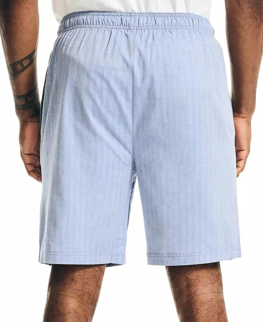 商品Nautica|Men's Sleepwear, Blue Herringbone Short,价格¥129,第2张图片详细描述