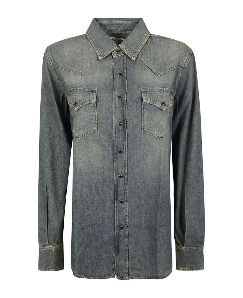 商品Yves Saint Laurent|Denim Buttoned Jacket,价格¥2945,第1张图片