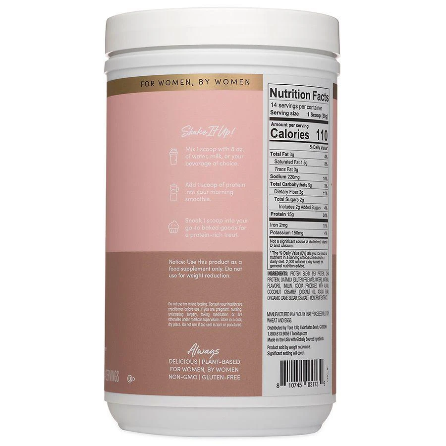 商品Tone It Up|Plant-Based Protein Powder Chocolate,价格¥208,第3张图片详细描述