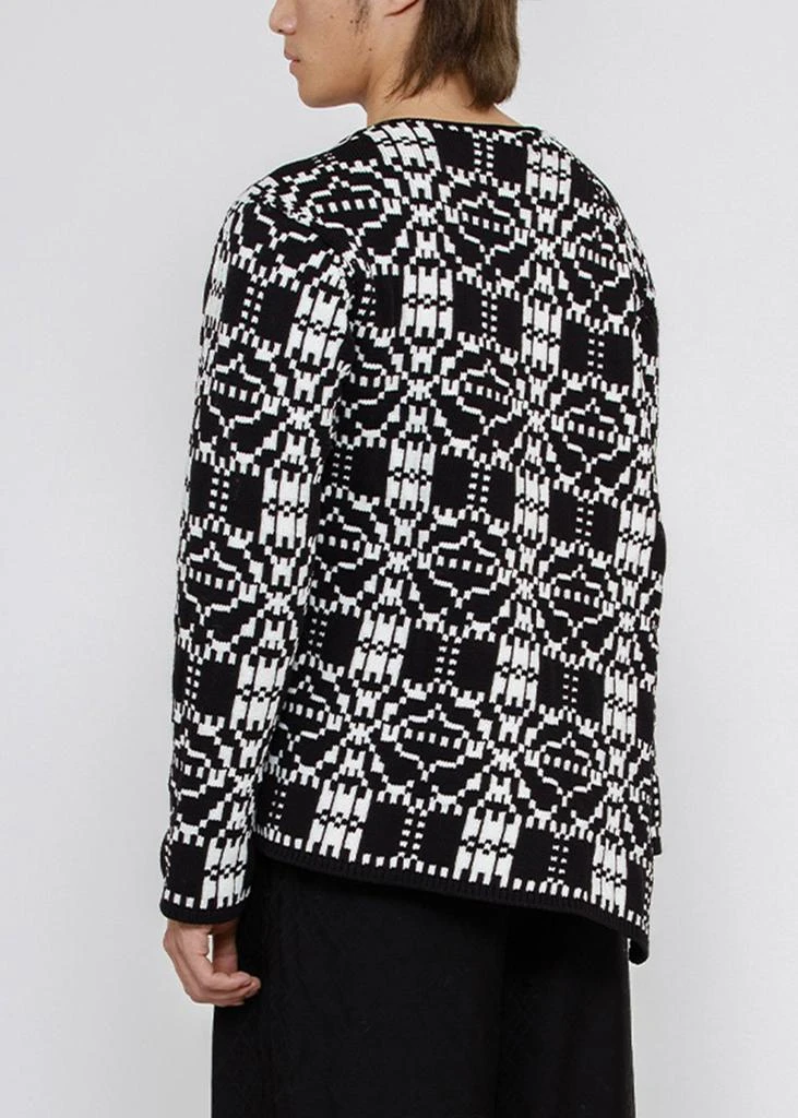 商品Comme des Garcons|COMME DES GARCONS HOMME Asymmetric Jacquard Sweater,价格¥1935,第1张图片