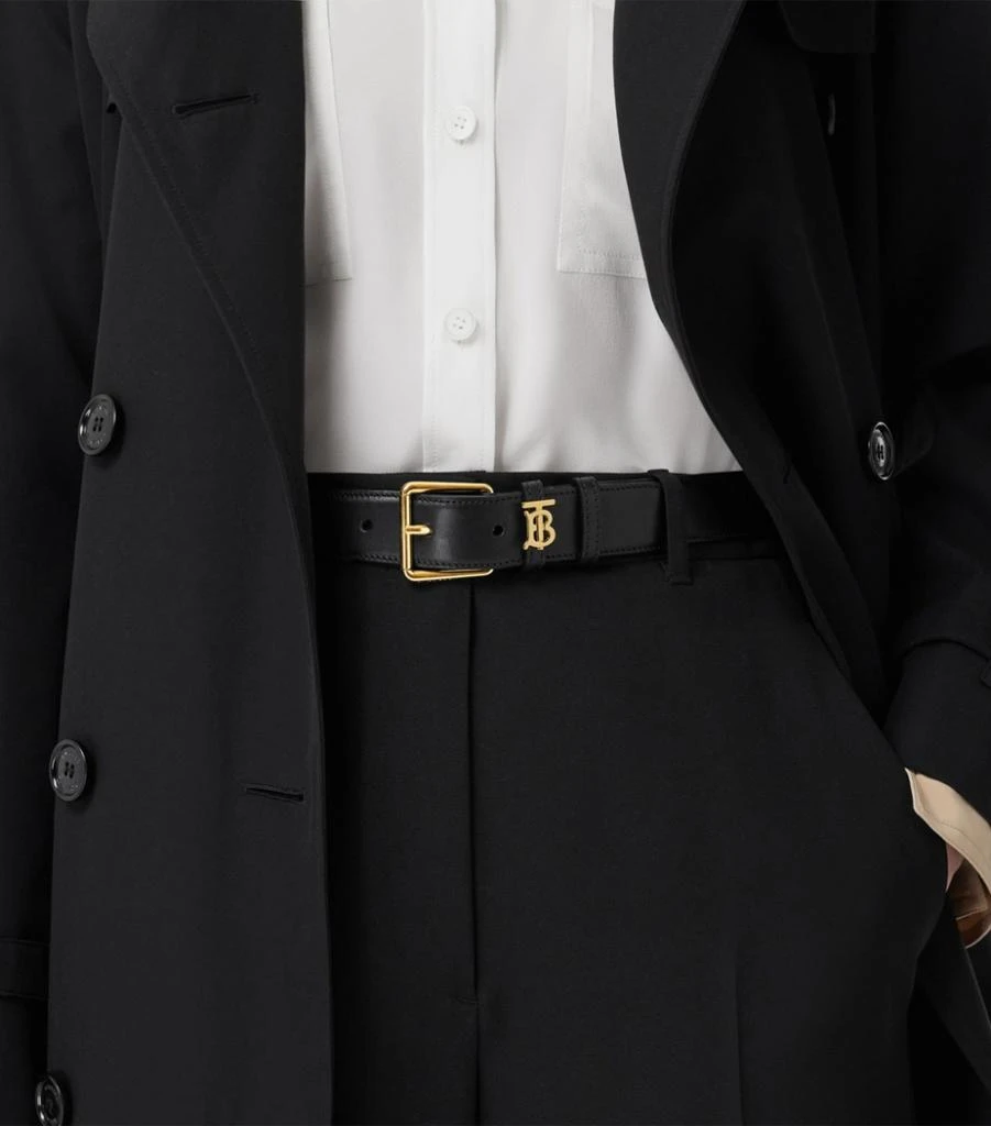 商品Burberry|Leather TB Monogram Belt,价格¥4613,第4张图片详细描述