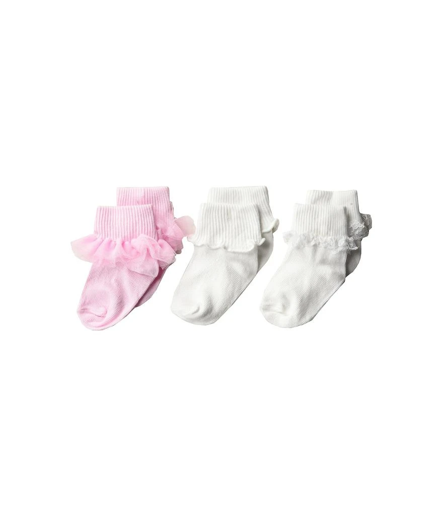 商品Jefferies Socks|Tutu Ruffle/Ripple/Lace 3-Pack (Infant/Toddler/Little Kid/Big Kid),价格¥83,第1张图片