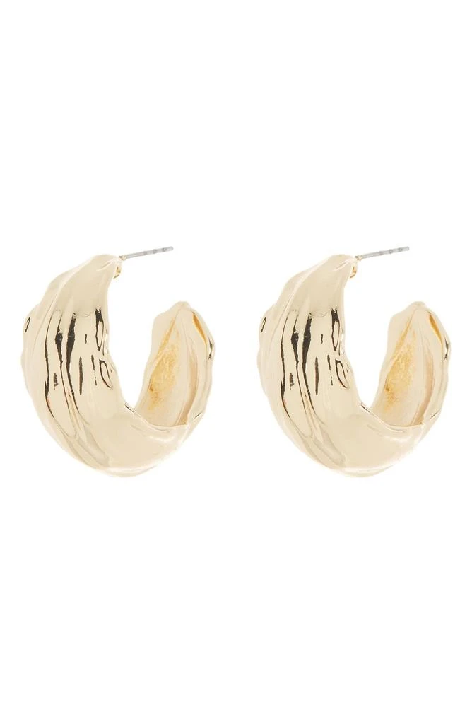 商品Nordstrom|Wavy Molten Hoop Earrings,价格¥50,第1张图片