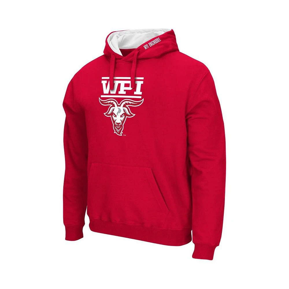 商品Colosseum|Men's Red Worcester Polytechnic Institute Engineers Arch & Logo Pullover Hoodie,价格¥301,第2张图片详细描述