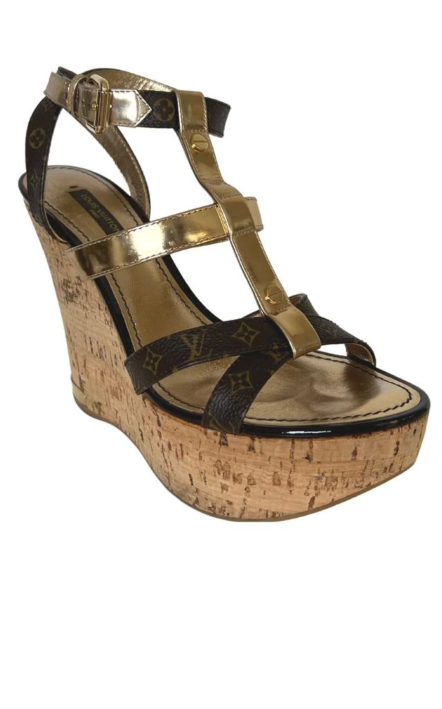 商品[二手商品] Louis Vuitton|Brown Monogram Multicolor Wedge,价格¥3910,第2张图片详细描述