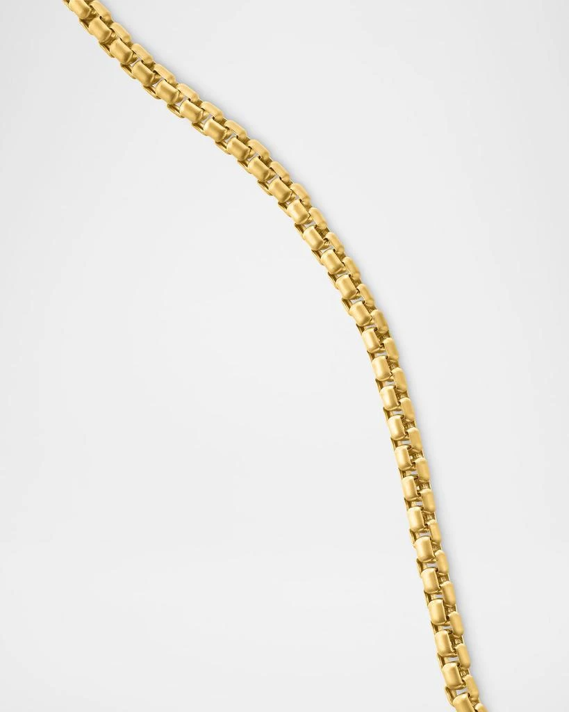 商品David Yurman|Men's Box Chain Necklace in Brushed 18K Gold, 2.7mm,价格¥32746,第3张图片详细描述