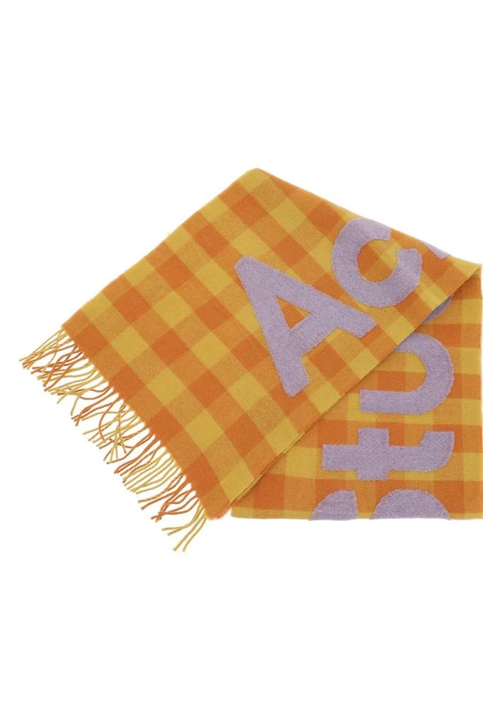 商品Acne Studios|Acne studios check logo scarf,价格¥1655,第3张图片详细描述