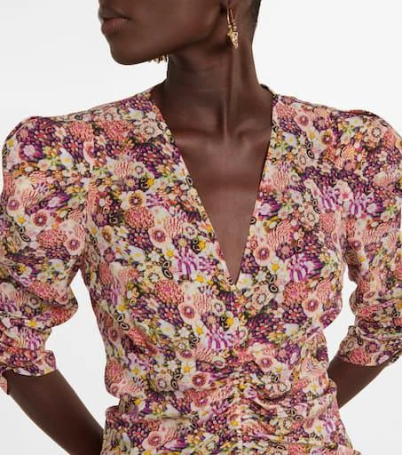 商品Isabel Marant|Celina floral silk-blend minidress,价格¥6160,第4张图片详细描述