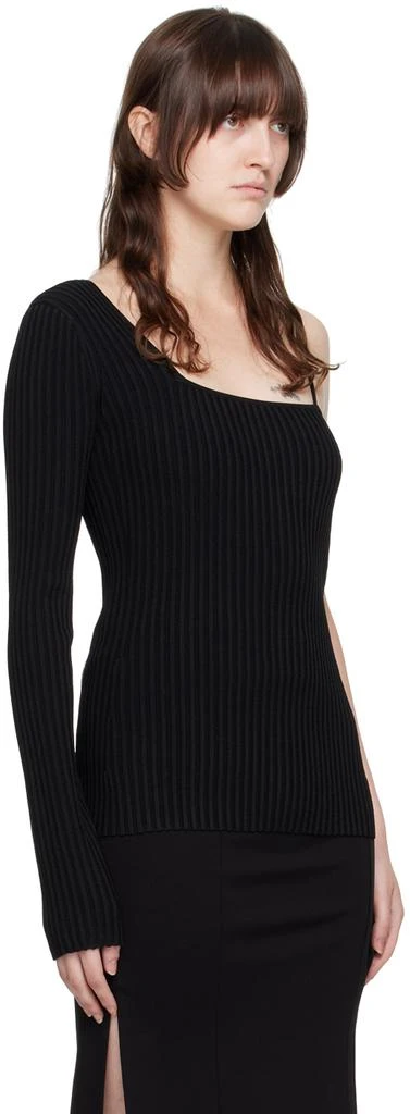 商品Helmut Lang|Black One-Shoulder T-Shirt,价格¥2755,第2张图片详细描述