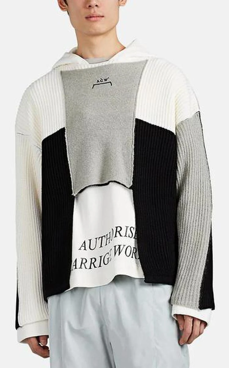 商品A-COLD-WALL*|Logo-Embroidered Wool-Blend Oversized Sweater,价格¥5546,第1张图片