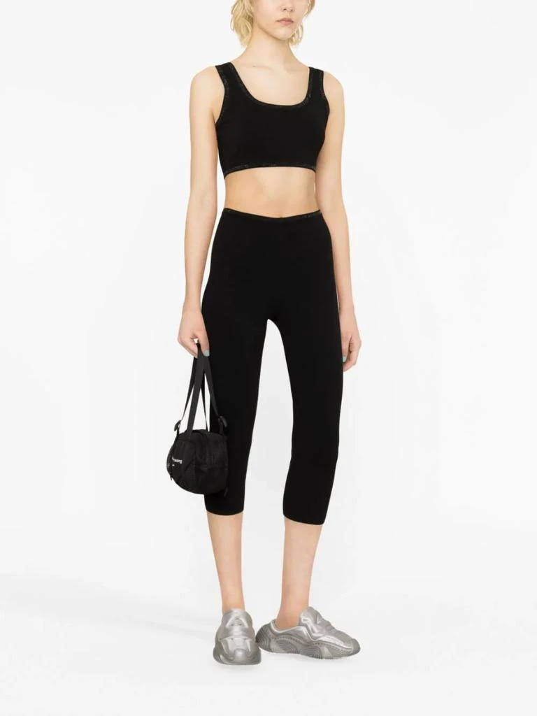 商品Alexander Wang|ALEXANDER WANG WOMEN CRYSTAL A TRIM BRA TOP,价格¥1133,第1张图片