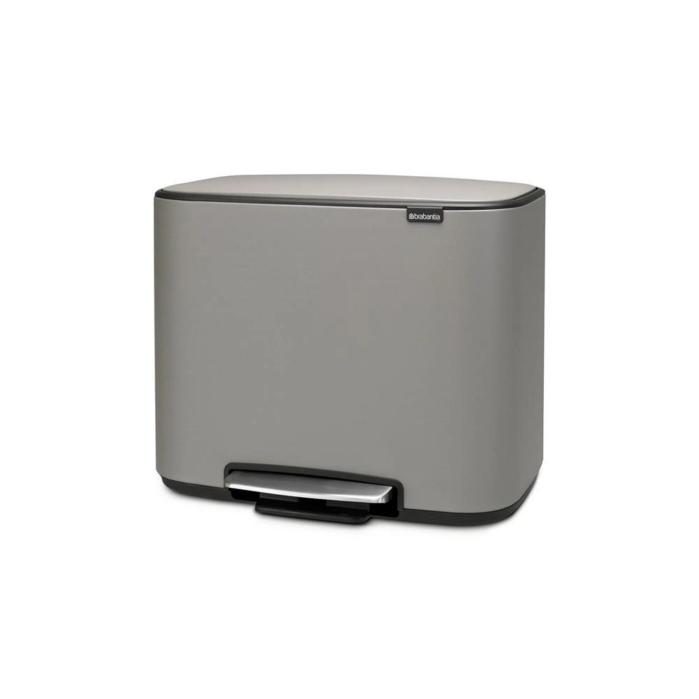 商品Brabantia|Bo Step on Multi Compartment Trash Can, 3 x 3 Gallon, 3 x 11 Liter,价格¥2006,第1张图片