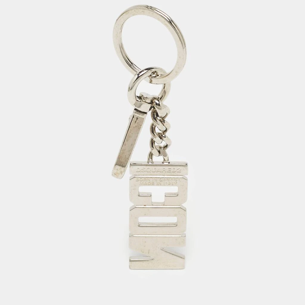 商品[二手商品] DSQUARED2|Dsquared2 Icon Logo Silver Tone Key Ring,价格¥1159,第1张图片