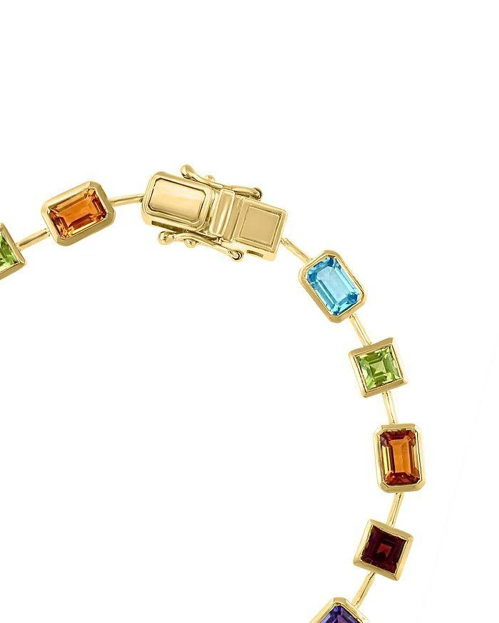 商品Bloomingdale's|Multi Gemstone Bezel Link Bracelet in 14K Yellow Gold,价格¥15134,第2张图片详细描述