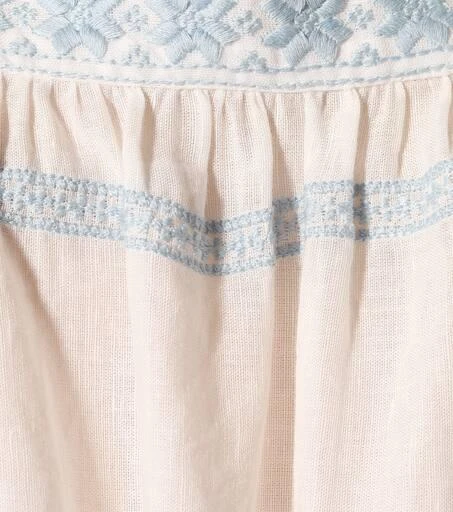 商品Tory Burch|刺绣亚麻棉质混纺连衣裙,价格¥2078,第4张图片详细描述