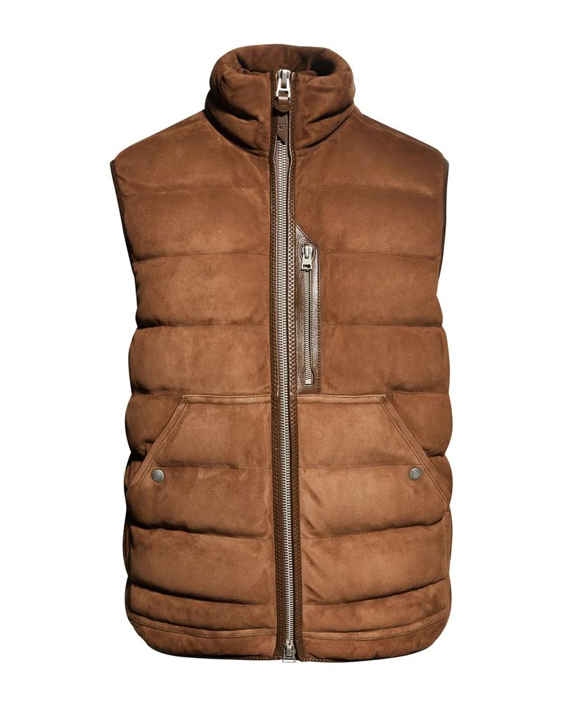 商品Tom Ford|Men's Suede Down Puffer Vest,价格¥24675,第3张图片详细描述
