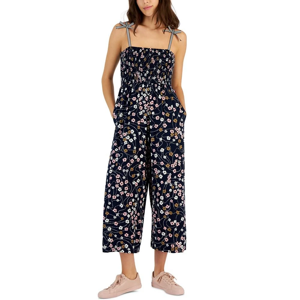 商品Tommy Hilfiger|Women's Floral-Print Strapless Jumpsuit,价格¥368,第1张图片
