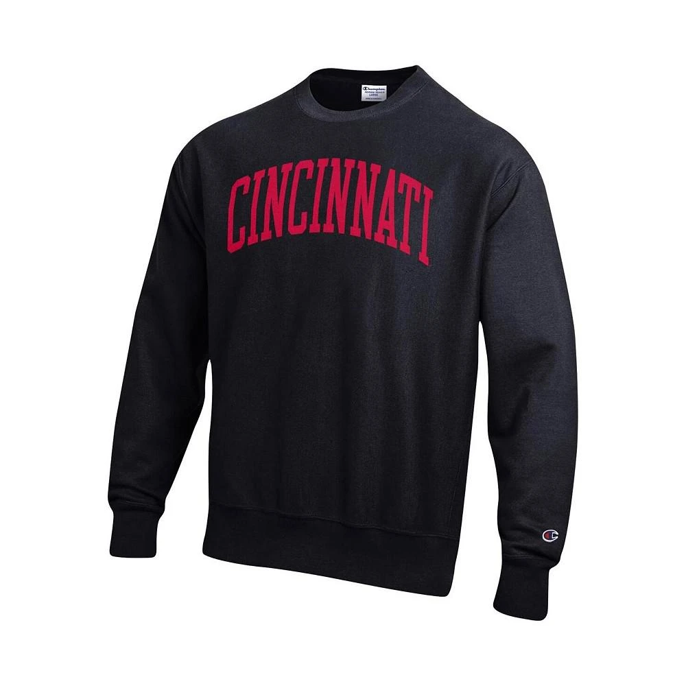 商品CHAMPION|Men's Black Cincinnati Bearcats Arch Reverse Weave Pullover Sweatshirt,价格¥551,第2张图片详细描述