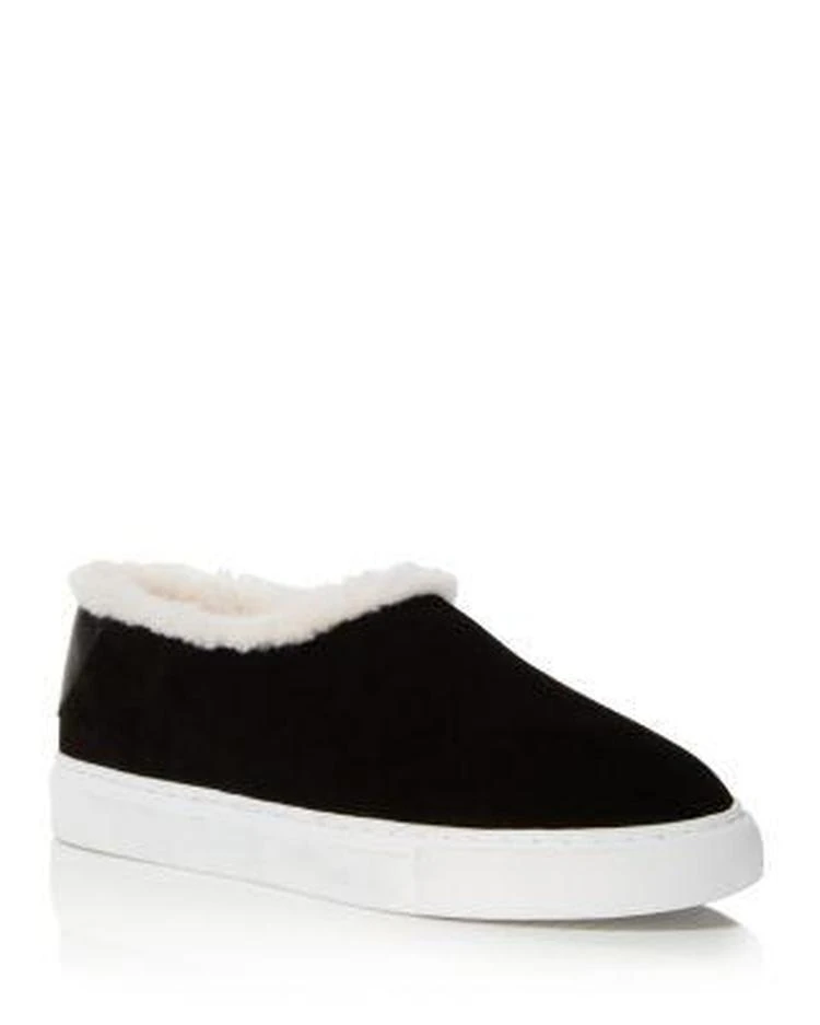 商品Tory Burch|Miller Suede and Shearling Slip-On Sneakers,价格¥2005,第1张图片