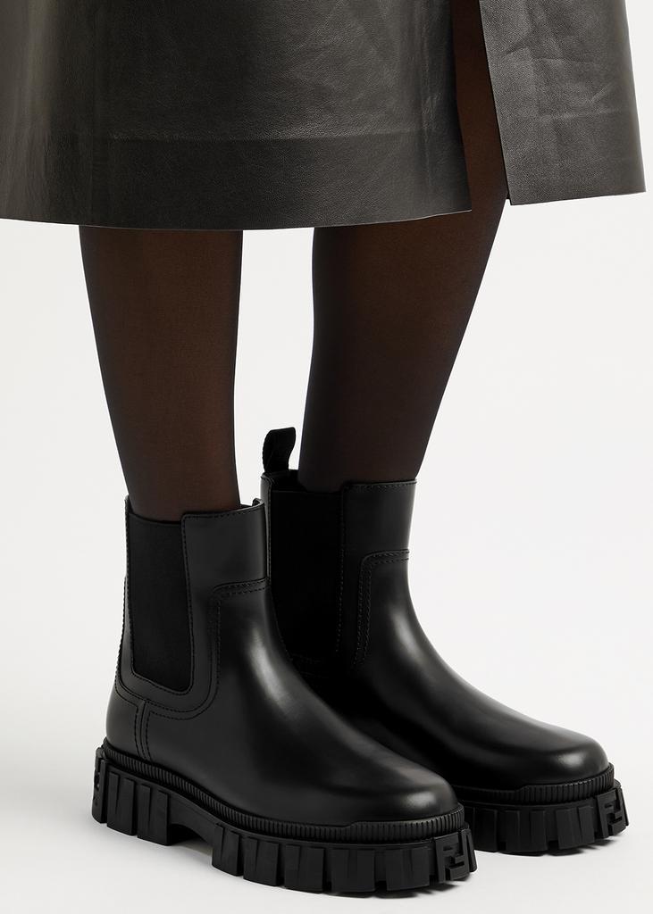 商品Fendi|Fendi Force leather Chelsea boots,价格¥6317,第7张图片详细描述