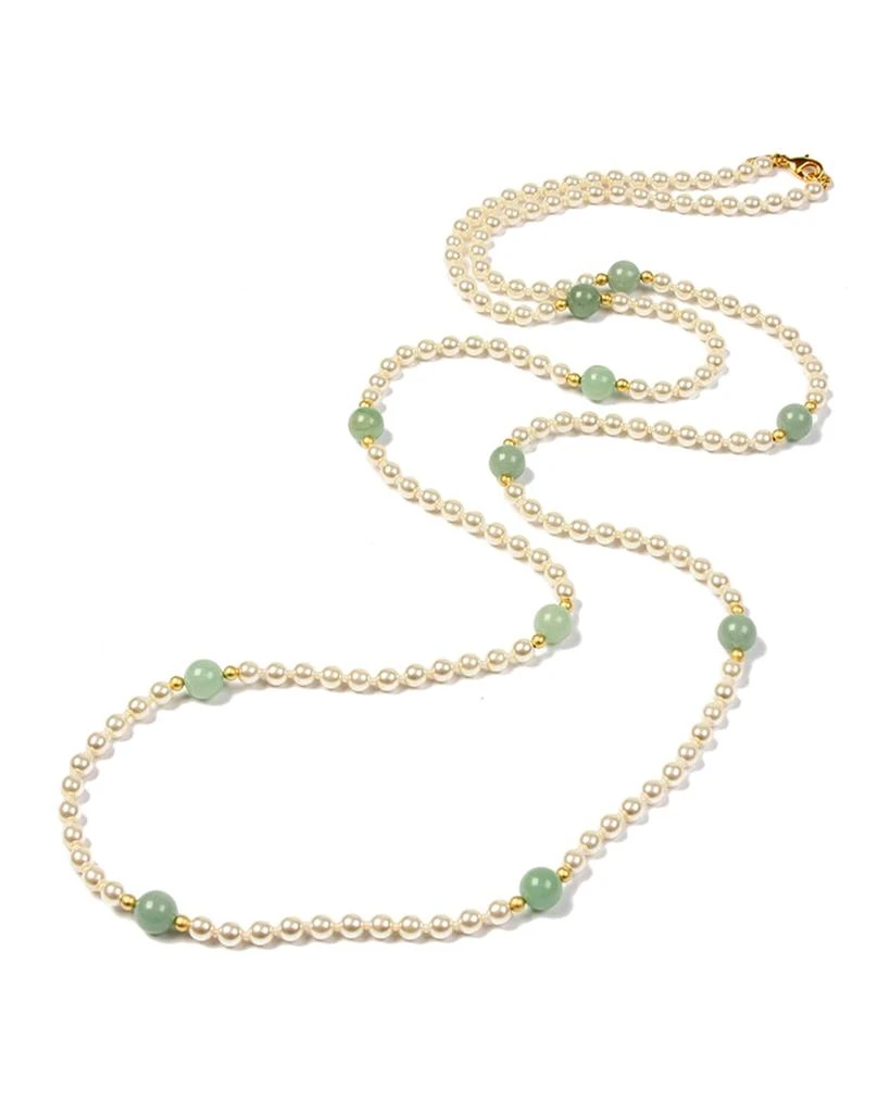 商品BEN-AMUN|Hippie Jade Bead & Pearly Long Necklace,价格¥1133,第1张图片