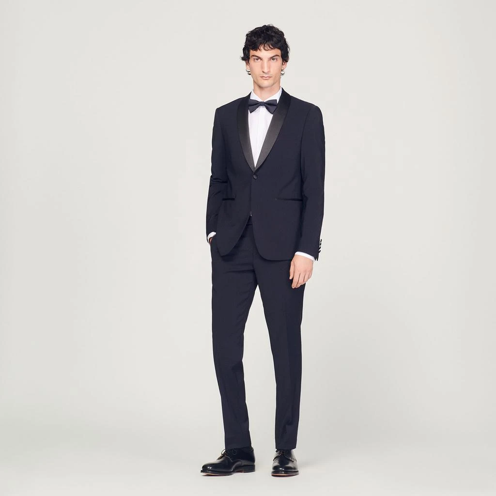 商品Sandro|Tuxedo jacket with satin,价格¥3795,第1张图片