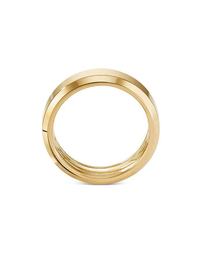 商品David Yurman|Men's 18K Yellow Gold Wedding Beveled Bands,价格¥22015,第2张图片详细描述