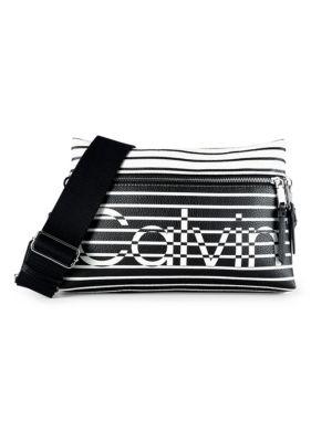 ​Lola Faux Leather Striped Crossbody Bag商品第1张图片规格展示