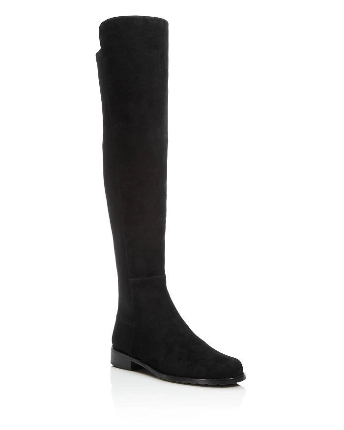 商品Stuart Weitzman|5050 过膝长靴——黑色麂皮、亮皮款,价格¥5901,第1张图片