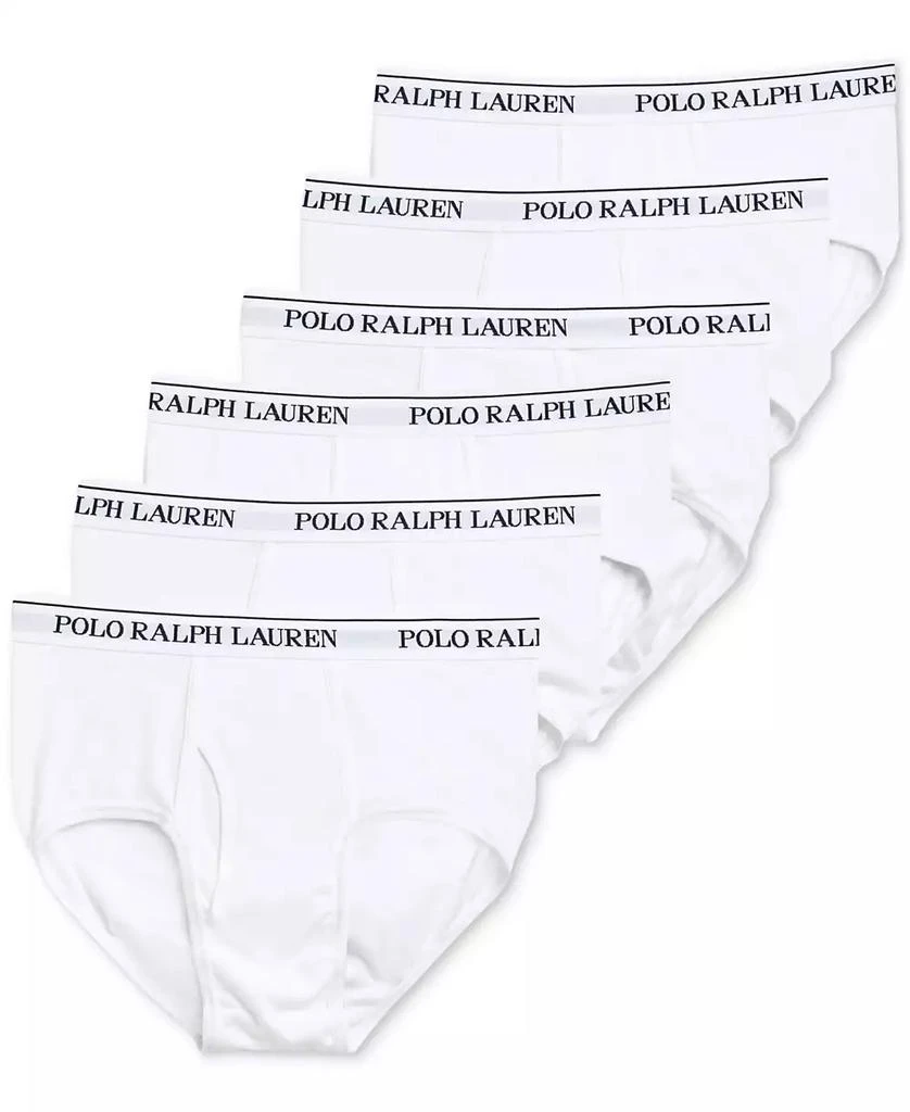 商品Ralph Lauren|Men's 6-Pack Classic-Fit Midrise Briefs,价格¥520,第1张图片