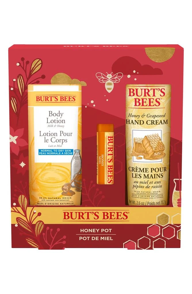商品Burt's Bees|Honey Pot 3-Piece Set,价格¥138,第1张图片