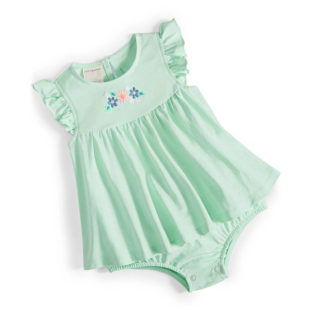 商品First Impressions|Baby Girls Petals Cotton Sunsuit, Created for Macy's,价格¥56,第1张图片