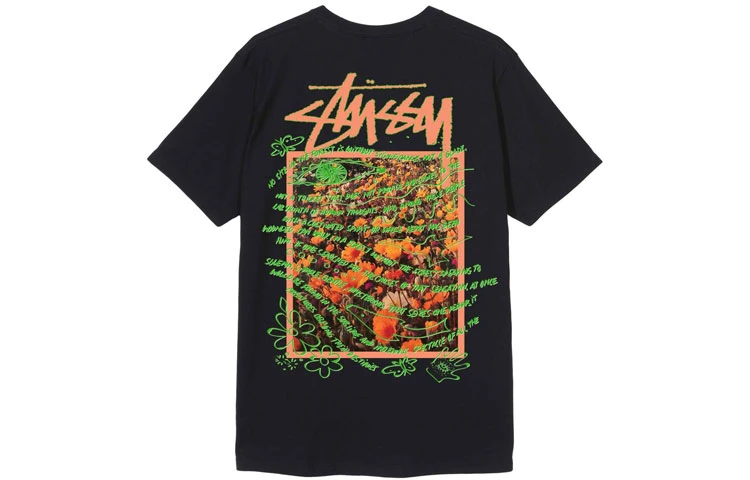商品[国内直发] STUSSY|Super Bloom Tee 背后大Logo印花短袖美式复古T恤 男女同款,价格¥646,第1张图片