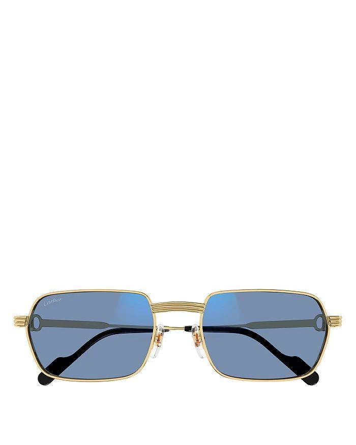 商品Cartier|Premiere De Cartier 24 Carat Gold Plated Photochromatic Rectangular Sunglasses, 56mm,价格¥10065,第5张图片详细描述